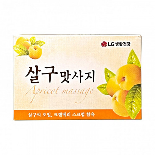 Apricot Massage Soap On The Body Массажное мыло